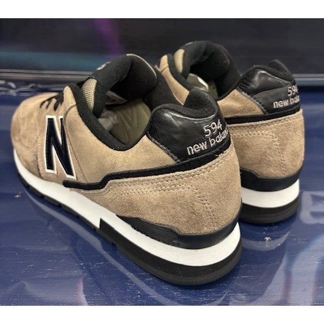 New Balance 594 Tan Black White M594GKS Mens suede sneakers size 11.53
