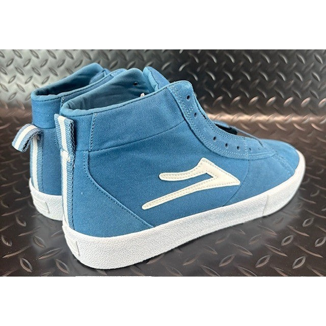 Lakai New Port Hi Blue Suede Skateboarding Sneakers Mens Size 10 MS219-0253-A002