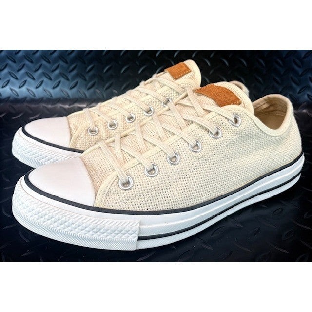Converse Chuck Taylor All Star Ox Woven Knit Low Top Sneakers Cream Mens size 80