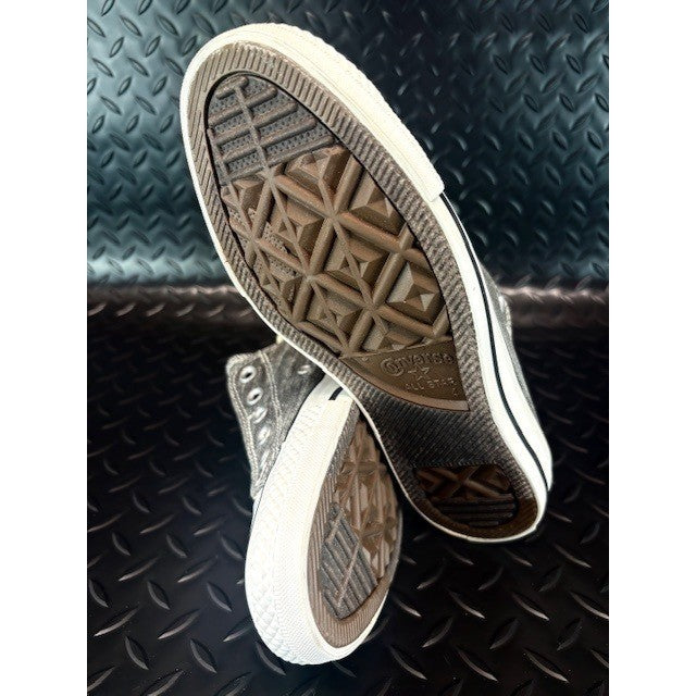 Converse All Star Gray Wash Canvas Slip On Sneakers Shoes Womens size 68