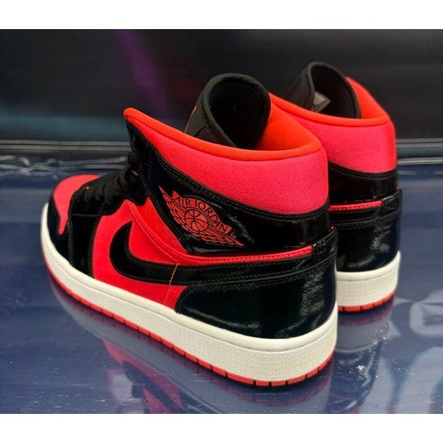 Jordan 1 Mid Hot Punch Black (2019) BQ6472-600 Womens sneakers size 113