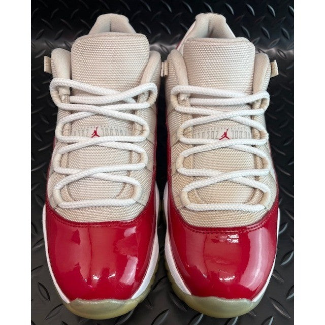 Jordan 11 Retro Low Cherry (2016) Red White 528895-102 Mens sneakers size 9.54