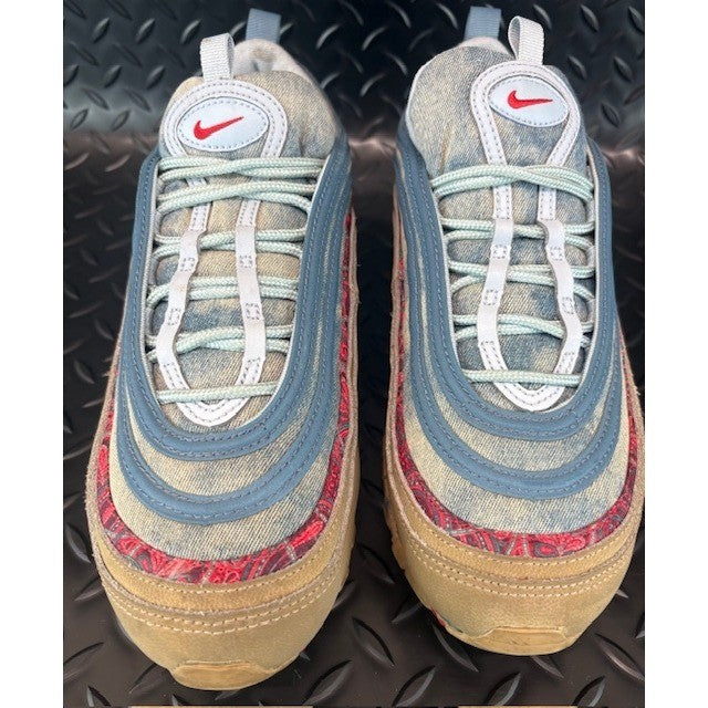 Nike Air Max 97 Wild West Blue Tan Denim BV6056-200 Mens sneakers size 84