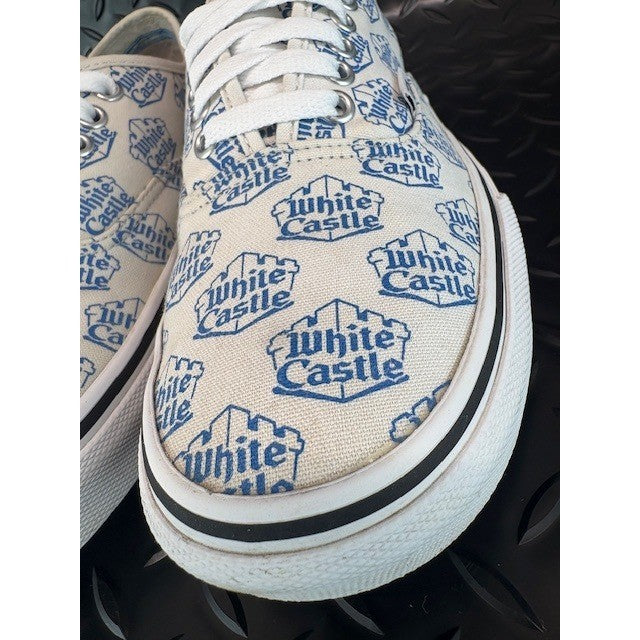 Vans X Supreme OTW White Castle TC6D Low Tops RARE Mens sneakers shoes size 8.56