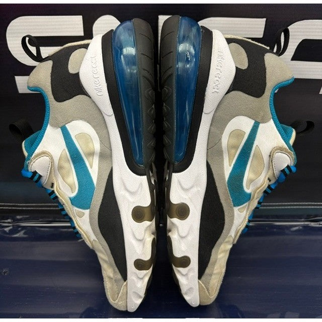 Nike Air Max 270 React White Laser Blue (2020) BQ0103-106 Youth sneakers size 7Y5