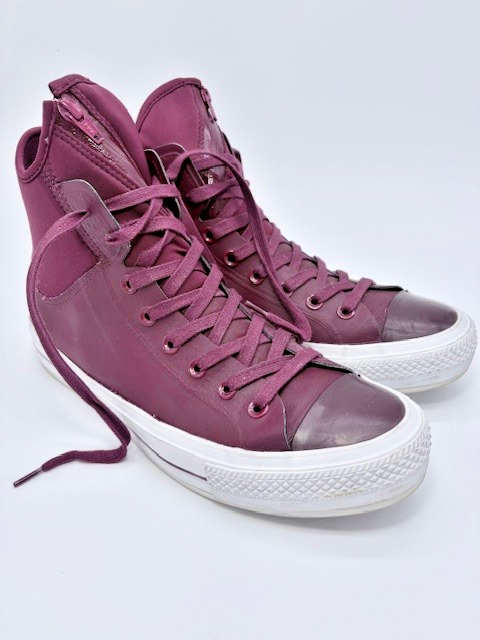 Converse MA-1 SE High Top Trainers Burgundy Leather Mens size 10 sneakers shoes1