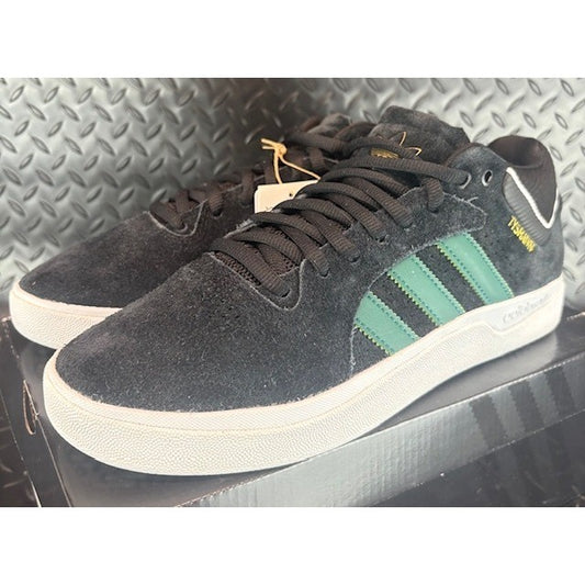 Adidas Tyshawn Mid Skateboarding GW3168 Black Green Mens Sneakers Size 100