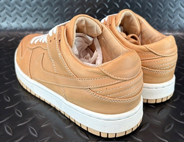 Nike Dunk Low Lux Vachetta Tan White 857587-200 Mens leather sneakers size 84