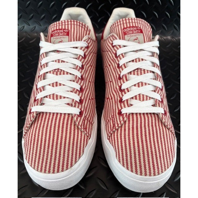 Adidas Original Stan Smith Red White Pinstripe M17190 Mens sneakers size 124