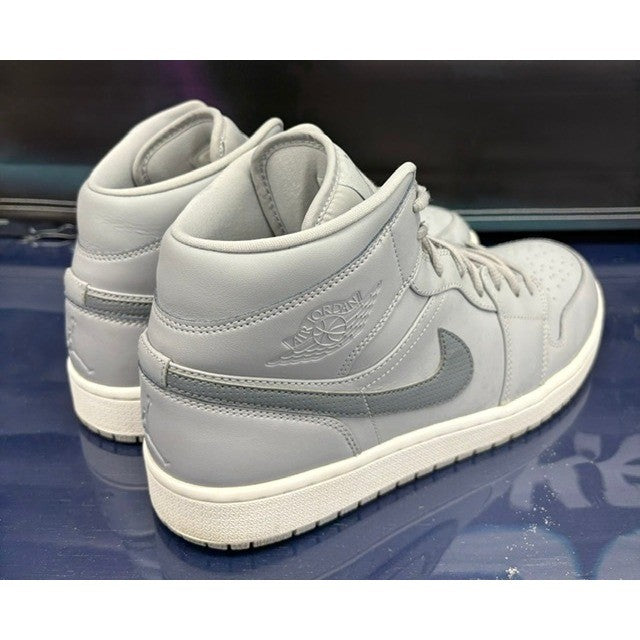 Jordan 1 Retro Mid Wolf Grey Cool Grey (2016) 554724-033 mens sneakers size 122