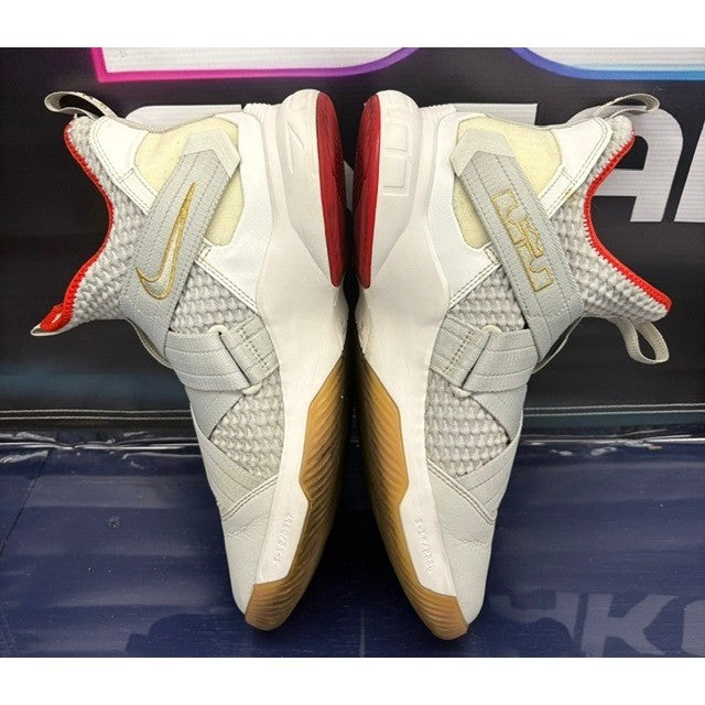Nike LeBron Zoom Soldier 12 AU Grey Red (2018) AO2609-002 Mens sneakers size 115