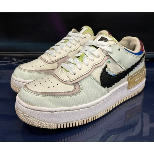 Nike Air Force 1 Low Shadow 8 Bit Green (2020) CV8480-300 Womens sneakers size 90