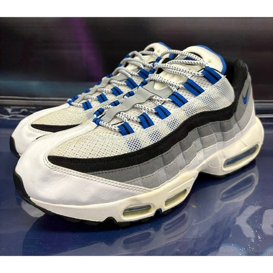 Nike Air Max 95 White Hyper Cobalt Blue (2014) 609048-108 Mens sneakers size 120