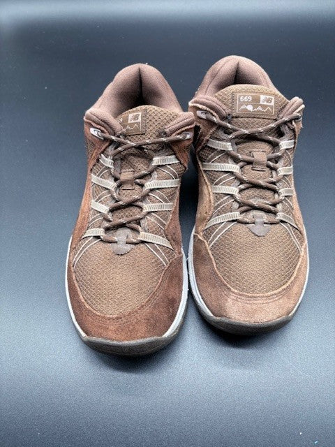 New Balance 669 Womens Trail Sneakers Shoes Size 8 Brown Leather super soft4