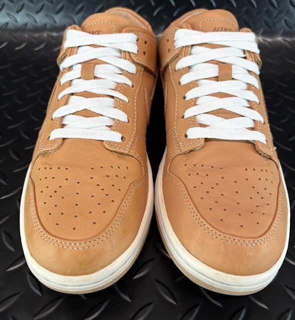Nike Dunk Low Lux Vachetta Tan White 857587-200 Mens leather sneakers size 85