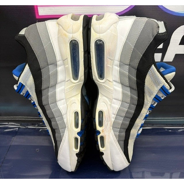 Nike Air Max 95 White Hyper Cobalt Blue (2014) 609048-108 Mens sneakers size 126
