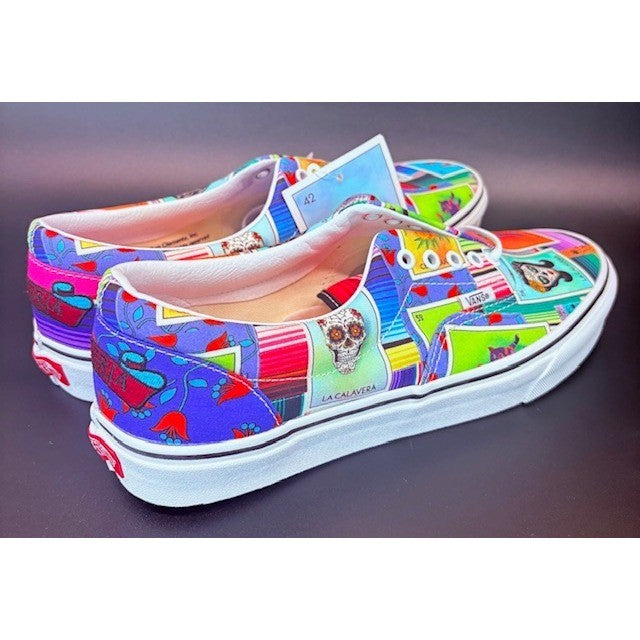 Vans Era La Loteria Day of the Dead Low Tops Sneakers White Mens size 11.52