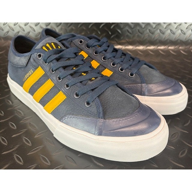 Adidas Matchcourt x Hardies Mens Skateboarding Sneakers BB8551 Blue Yellow sz 101