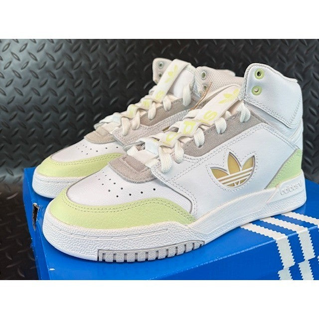 Adidas Drop Step XL White Lime Grey GZ1582 Womens Athletic Sneaker size 50