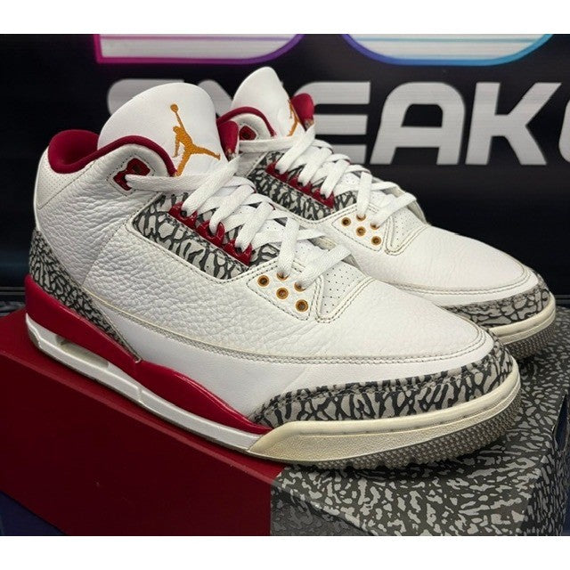 Jordan 3 Retro Cardinal Red (2021) CT8532-126 Mens sneakers size 11.51