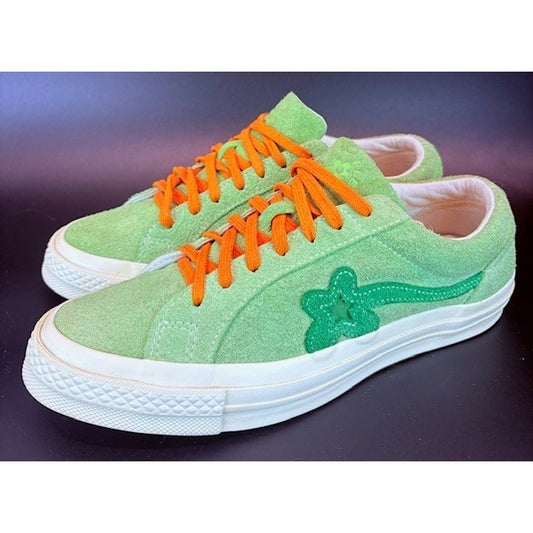 Converse Ox Tyler the Creator Golf Le Fleur Jade Lime Orange mens sneakers sz 80
