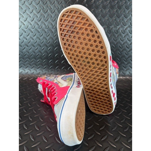Vans Old Skool Sk8-Hi Cancer Roses 721454 Mens Canvas Sneakers Shoes size 8.58