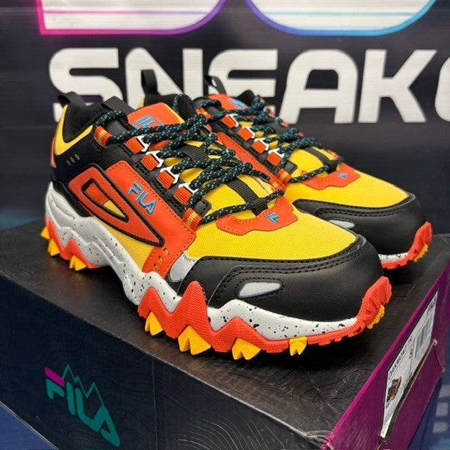 Fila Oakmont Trail Yellow Black Red (2021) 1JM01747-704 Mens sneakers size 81