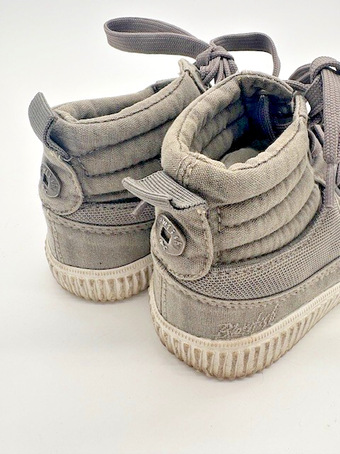 Blowfish Malibu Women Mamba Sneaker Sweet Gray Color Washed Canvas Size 72