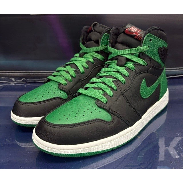 Jordan 1 Retro High Pine Green Black (2019) 555088-030 Mens sneakers size 9.50
