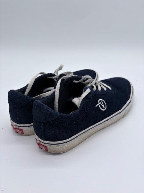 Vans Sport Vulc Suede Mens size 10 Causal shoes Dark Blue Low Top V Logo2