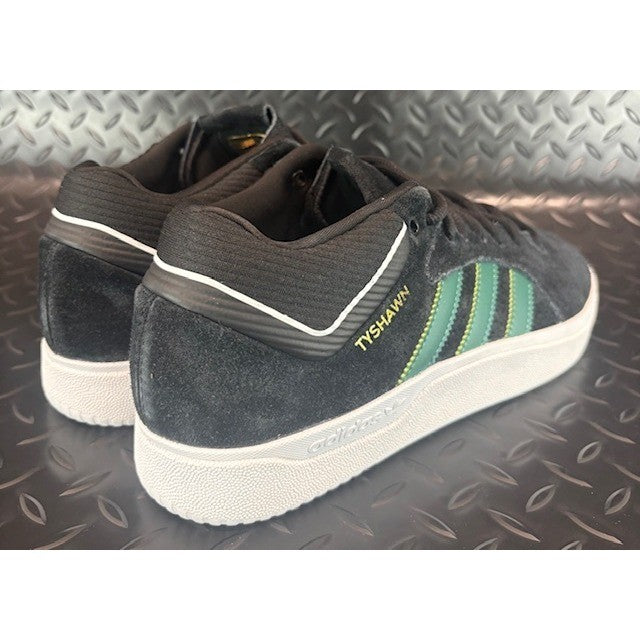 Adidas Tyshawn Mid Skateboarding GW3168 Black Green Mens Sneakers Size 102