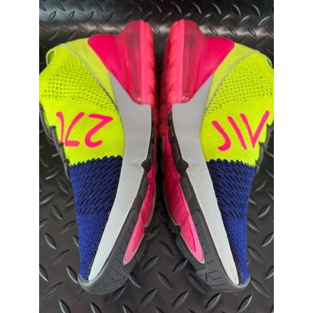 Nike Air Max 270 Flyknit Regency Purple Volt AO1023-501 Mens sneakers size 85