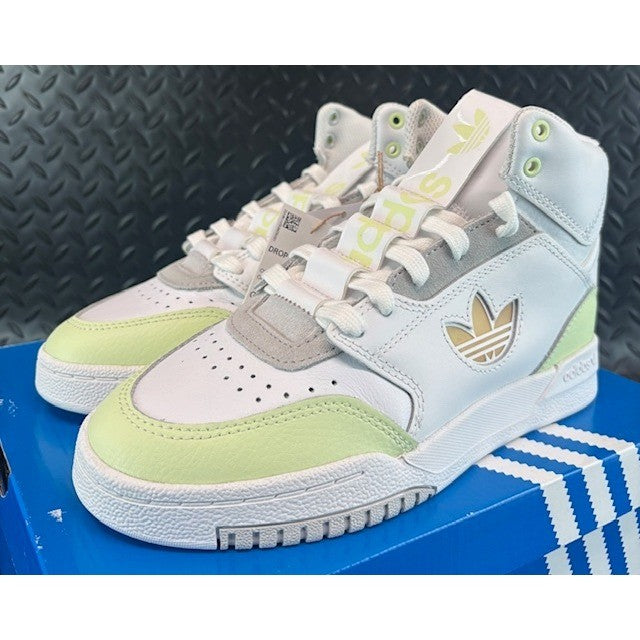 Adidas Drop Step XL White Lime Grey GZ1582 Womens Athletic Sneaker size 5.50