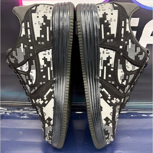 Nike Lunar Force 1 Low Digi Camo Black (2012) 577659-001 Mens sneakers size 11.56