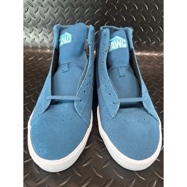 Lakai New Port Hi Blue Suede Skateboarding Sneakers Mens Size 10 MS219-0253-A004