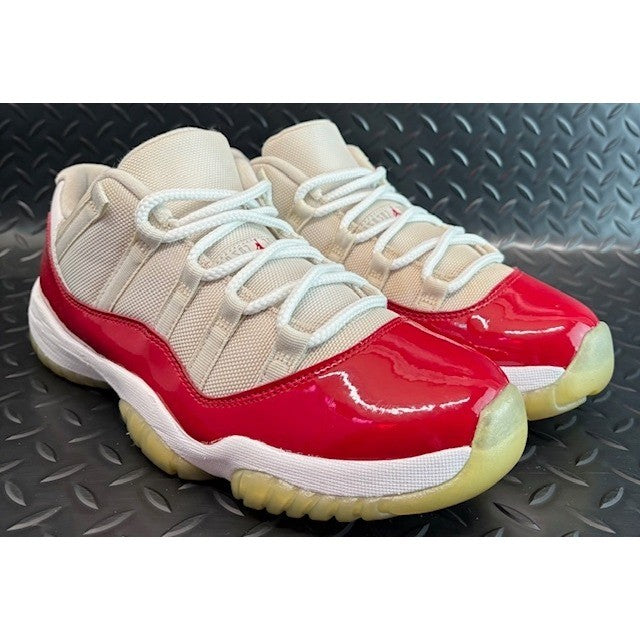 Jordan 11 Retro Low Cherry (2016) Red White 528895-102 Mens sneakers size 9.51