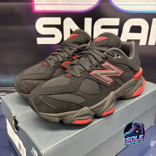 New Balance 9060 Black Red Bred (2023) GC9060JR Youth sneakers size 5Y0