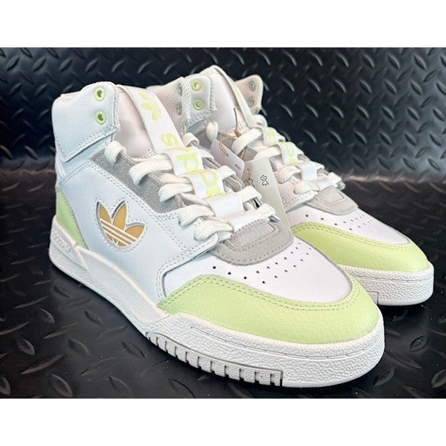 Adidas Drop Step XL White Lime Grey GZ1582 Womens Athletic Sneaker size 5.51