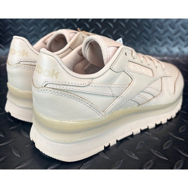 Reebok Classic Leather Clip Light Brown Tan ID4786 Womens sneakers size 72