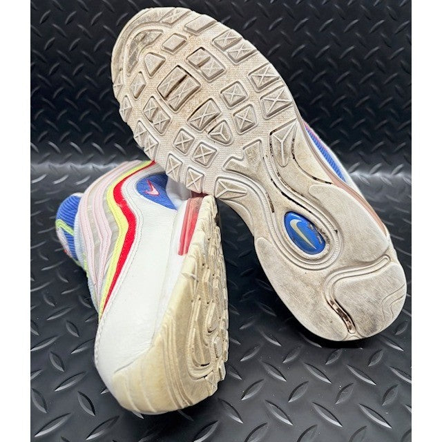 Nike Air Max 97 Corduroy White Womens Sneakers size 10.5 or mens size 9 or 9.56