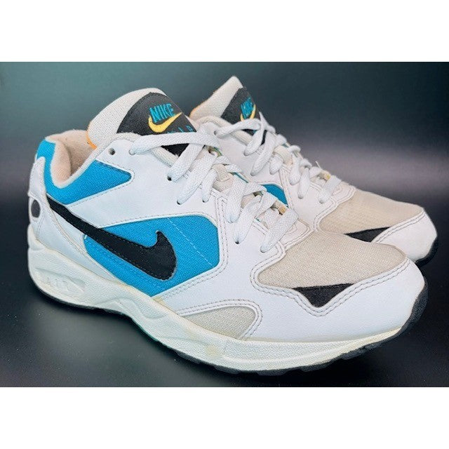 Vintage 1994 Nike Air Icarus OG White Black Teal Running Sneakers mens size 81