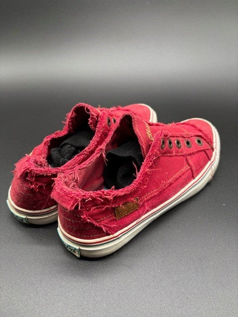 Blowfish Malibu Womens Size 8 Jester Red Buzz Slip On Casual Sneaker Shoes2