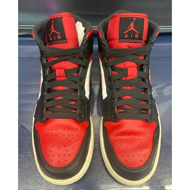 Jordan 1 Mid White Black Red (2022) 554724-079 Mens sneakers size 84