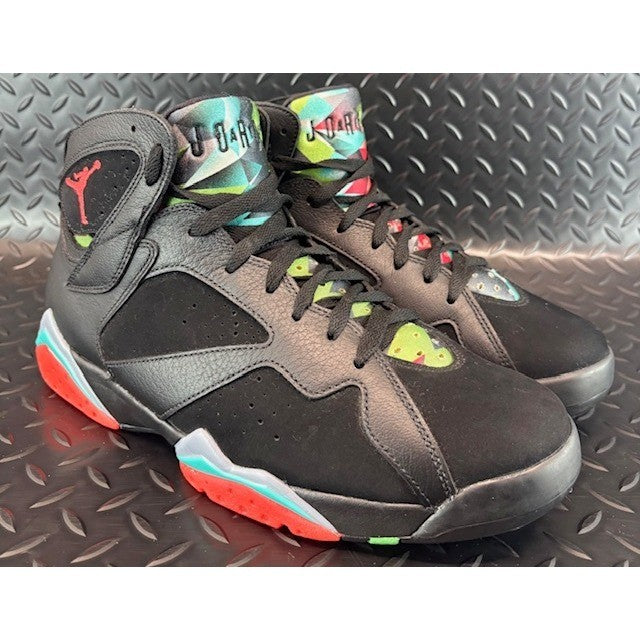 Jordan 7 Retro Barcelona Nights Black Red 705350-007 Mens sneakers size 101