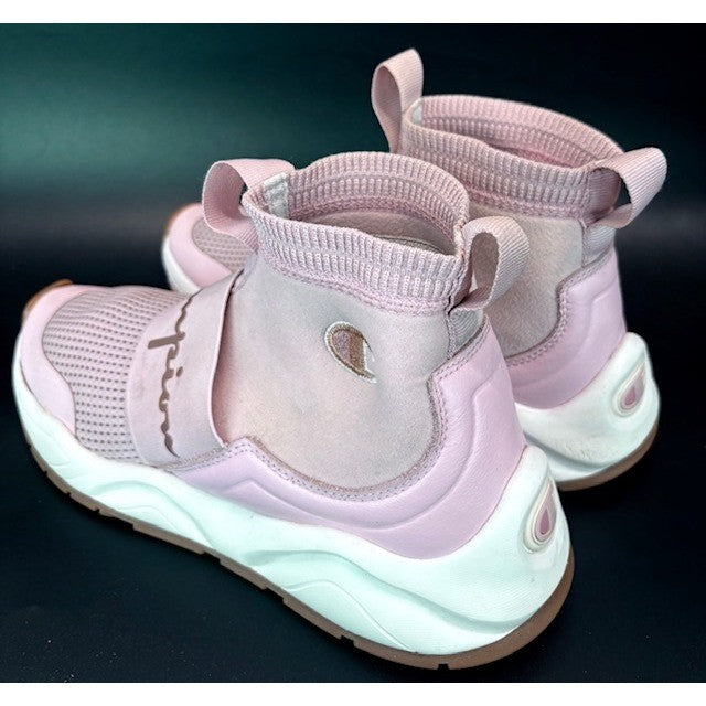 Champion Women's Pink Hi Top Rally Hush Sneakers size 103