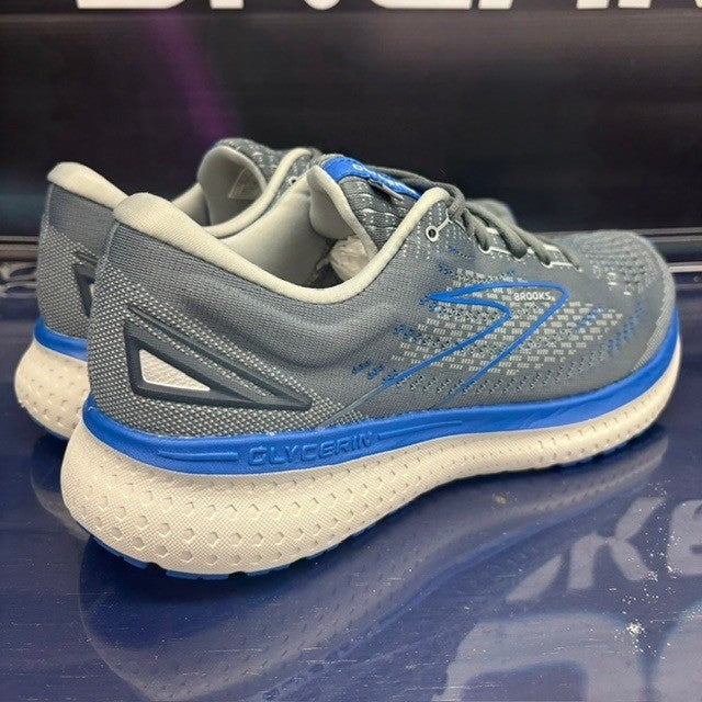 Brooks Glycerin 19 Grey Blue White (2021) 1103561D095 Mens sneakers size 11.52