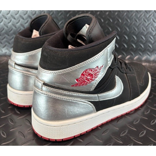 Nike Air Jordan 1 Mid Johnny Kilroy Black Silver 554724-057 Mens sneakers sz 123