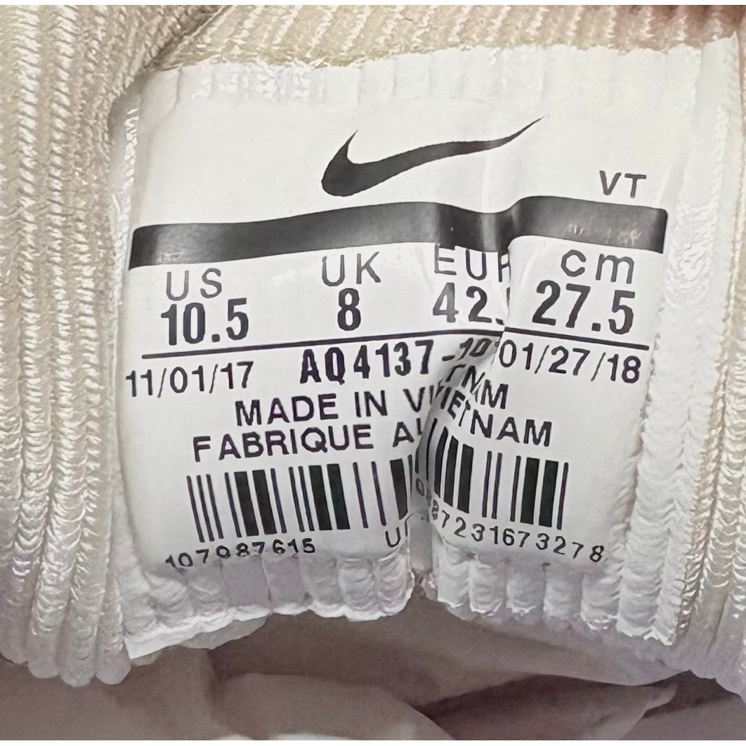 Nike Air Max 97 Corduroy White Womens Sneakers size 10.5 or mens size 9 or 9.57