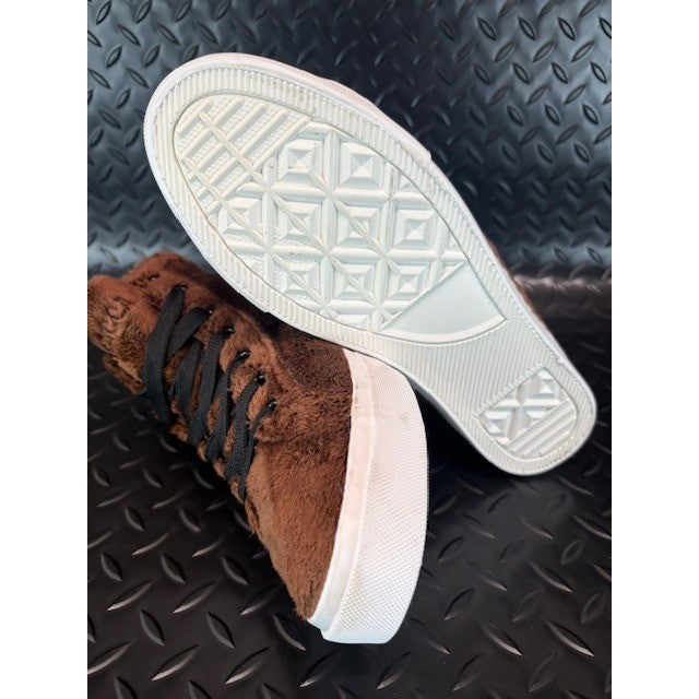 Star Wars Chewbacca Brown Furry Face High Top Sneakers Lucas Films womens size 87