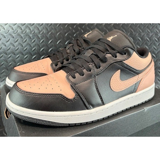 Jordan 1 Low Black Arctic Orange-White 553558-034 Mens sneakers size 9.50